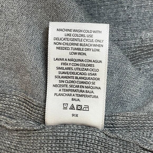 Time and Tru | Med Gray Heather Open- Front Cardigan Sweater | Medium (8… - Picture 12 of 12